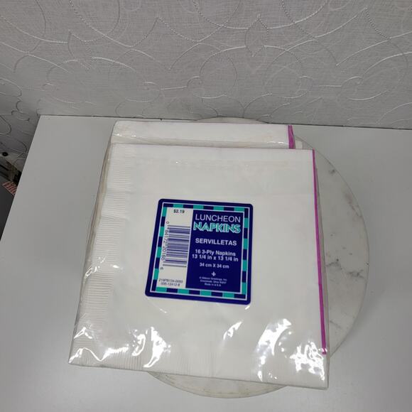 Vintage Rainbow Unicorn Luncheon Paper‎ Napkins Pink 8 packs of 16 New Unopened - Picture 5 of 9